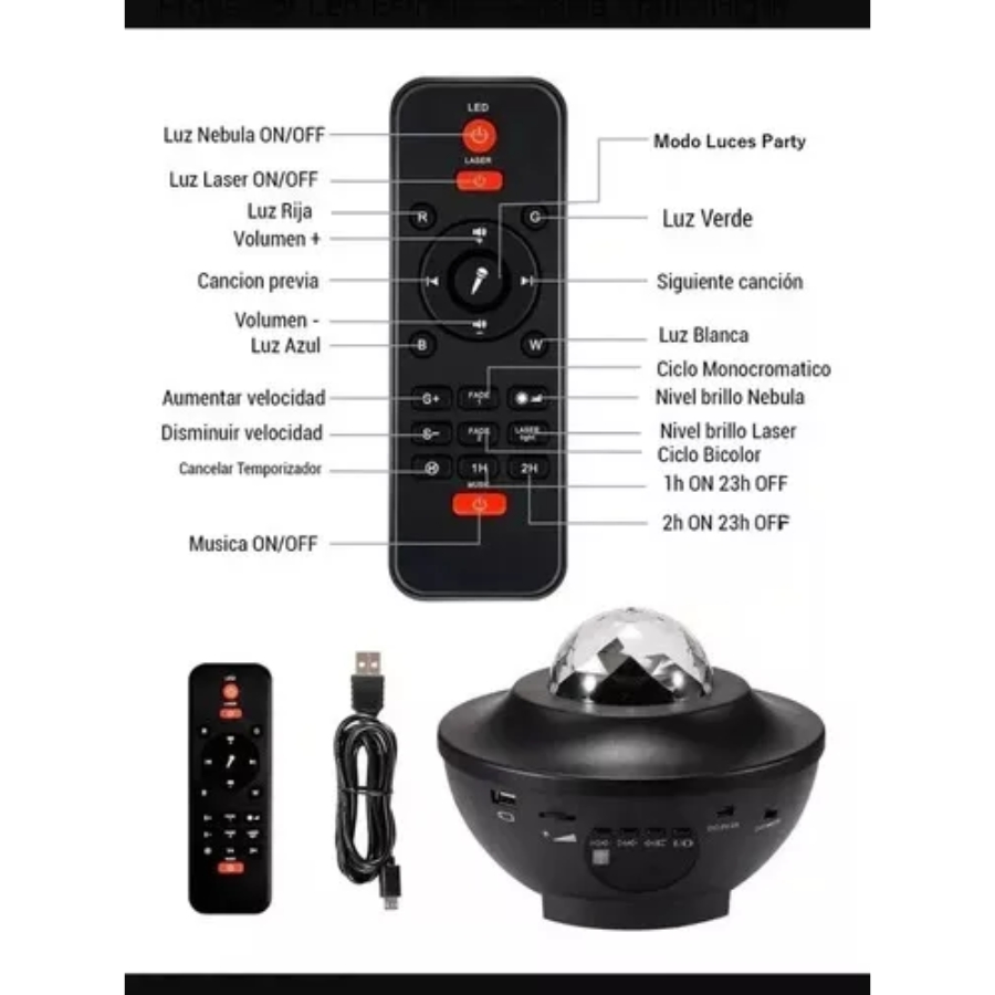Proyector Led Estrellas Nebulosa Galaxi
